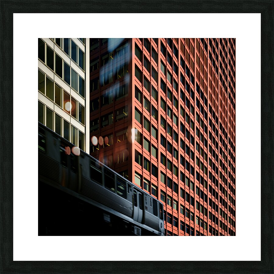Chicago L Picture Frame print
