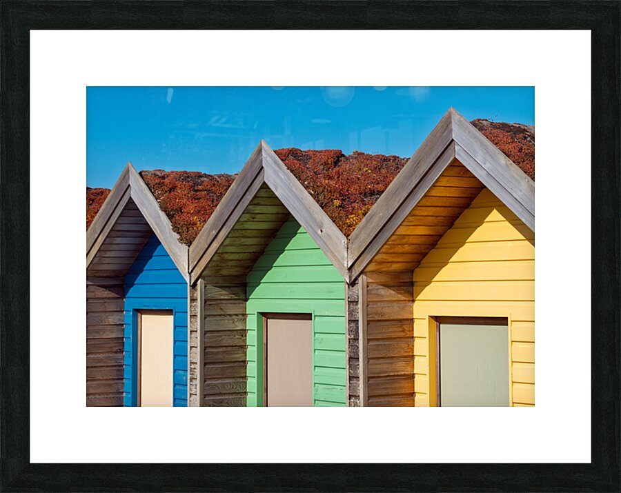 Blyth Beach Huts Impression et Cadre photo