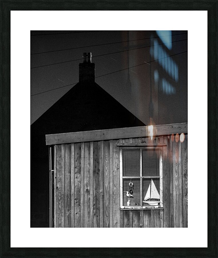 Footdee by Night Picture Frame print