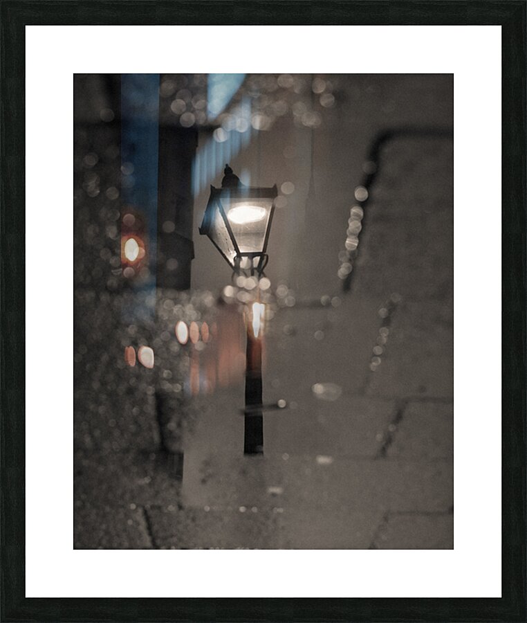 Oxford Street Lamp Picture Frame print