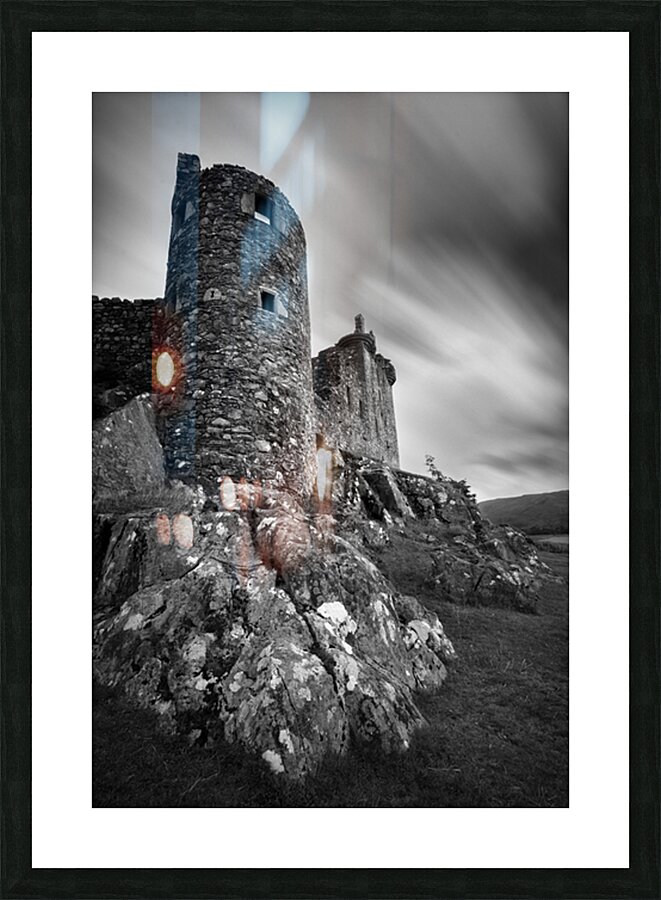 Kilchurn Castle Walls Picture Frame print