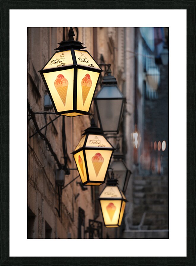 Ice Cream Lamps Picture Frame print