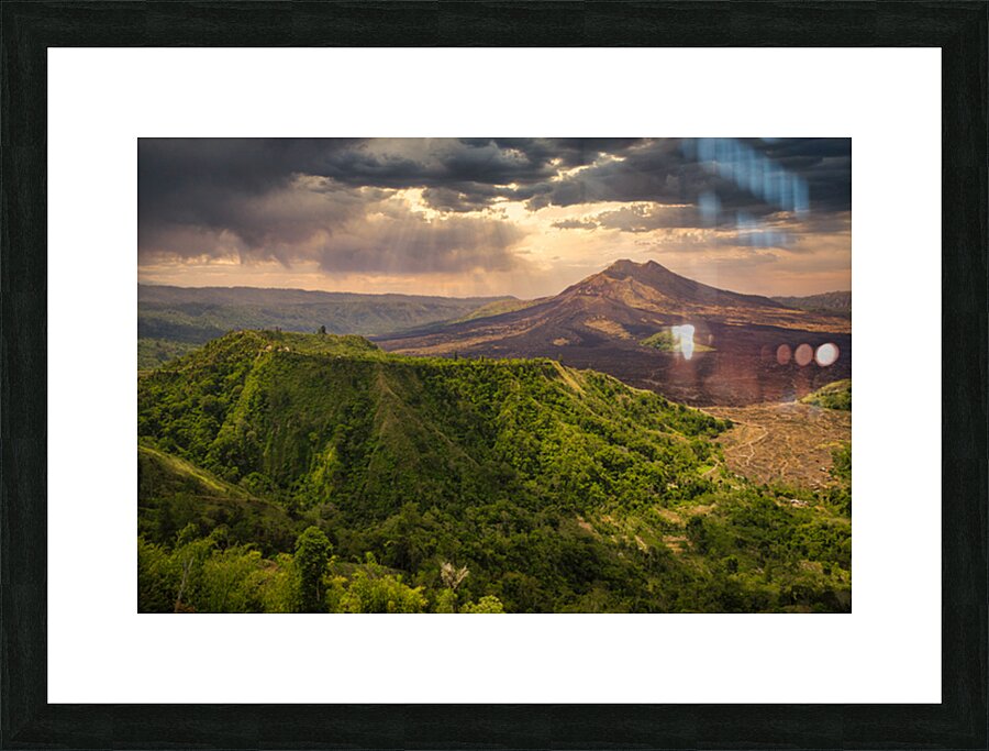 View towards Mount Merapi Impression et Cadre photo