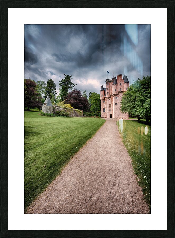 Path to Craigievar Castle Picture Frame print