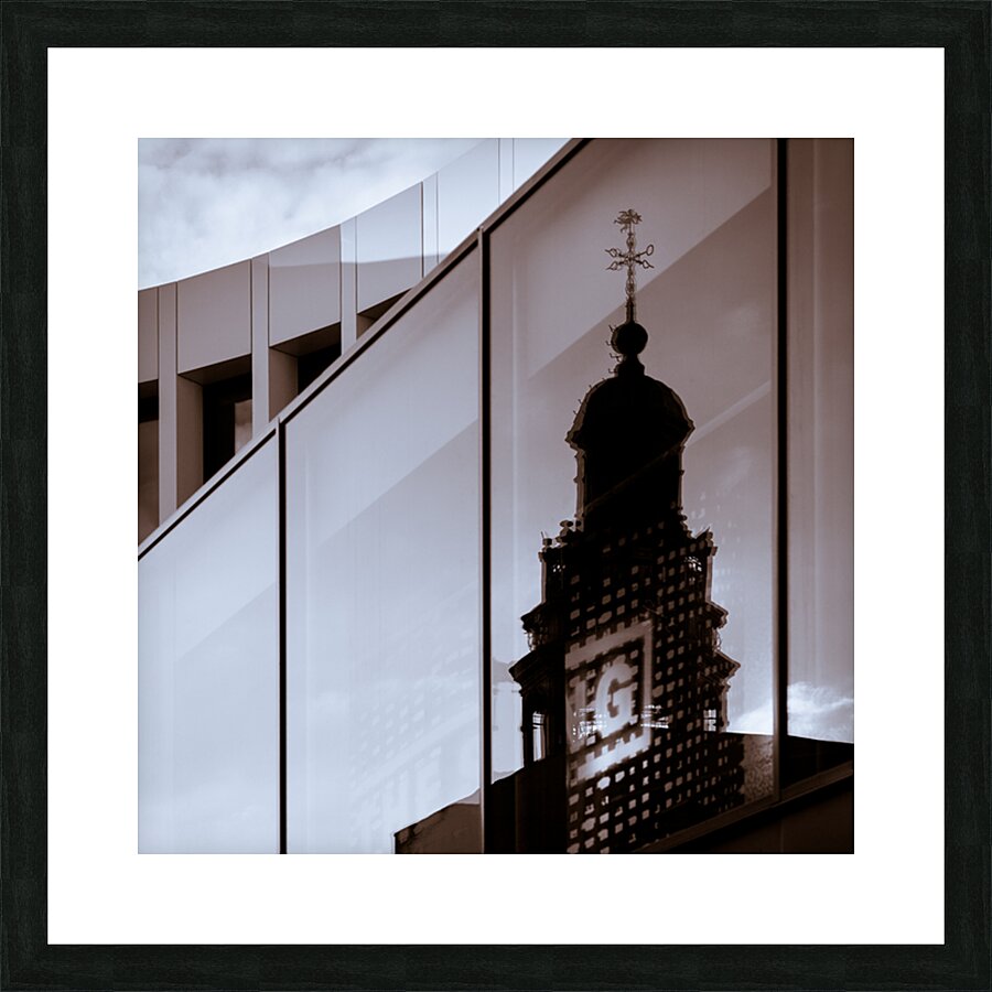 Maastricht Town Hall Reflection Picture Frame print