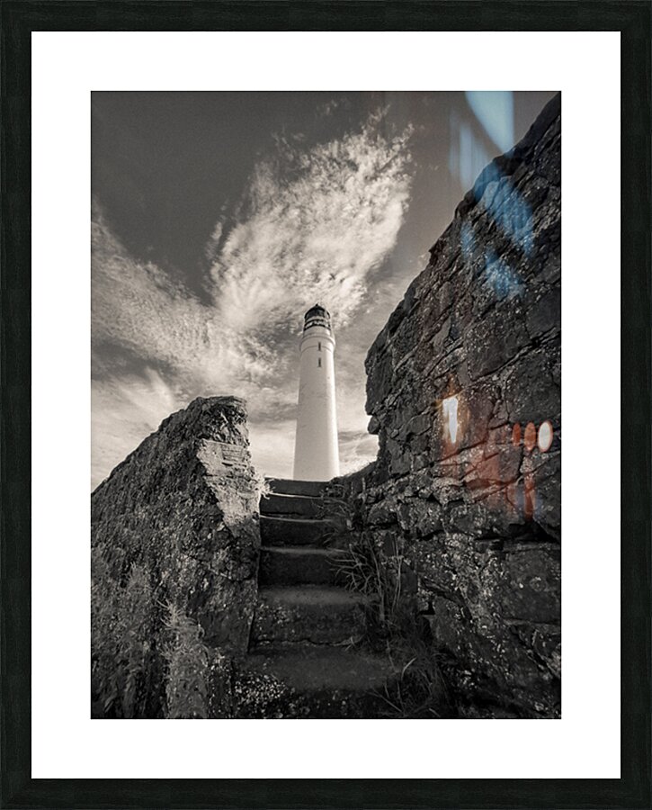 Steps to Scurdie Ness Picture Frame print