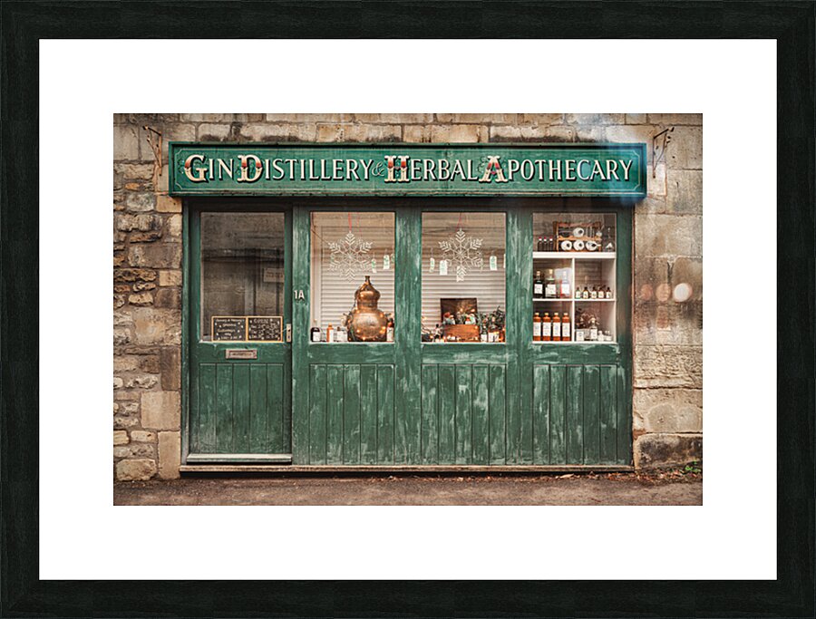 Bath Gin Distillery and Apothecary Picture Frame print