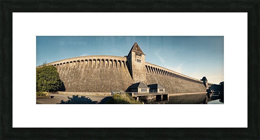 Mohne Dam Panorama Picture Frame print