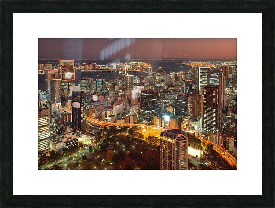 Nightfall Over Tokyo Bay Impression et Cadre photo