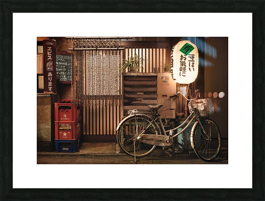 Shinjuku Bicycle Picture Frame print