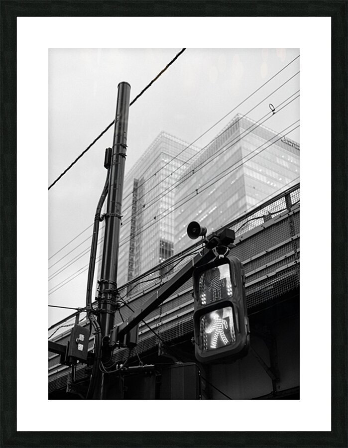 Chiyoda City Crossing Picture Frame print