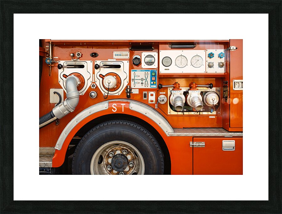 Kyoto Fire Engine Picture Frame print