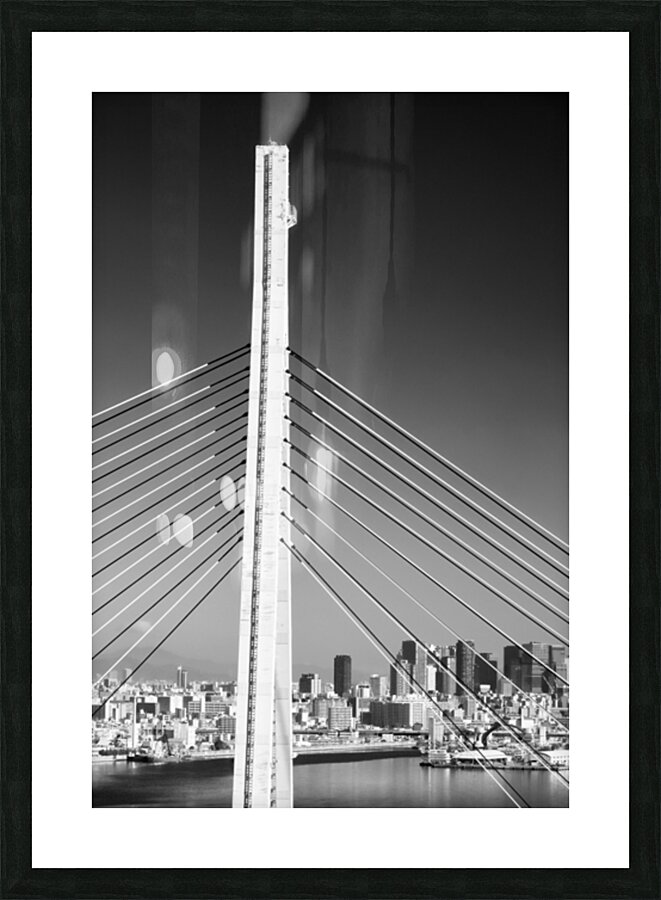 Tempozan Bridge Tower Picture Frame print