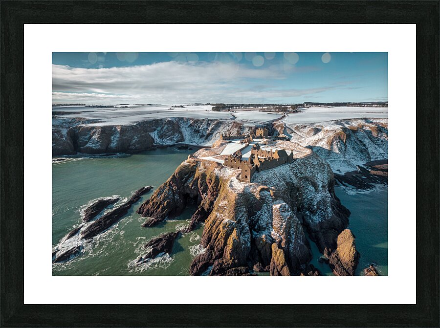 Winter at Dunnottar Castle Impression et Cadre photo
