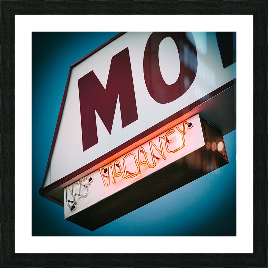 Vacancy Picture Frame print