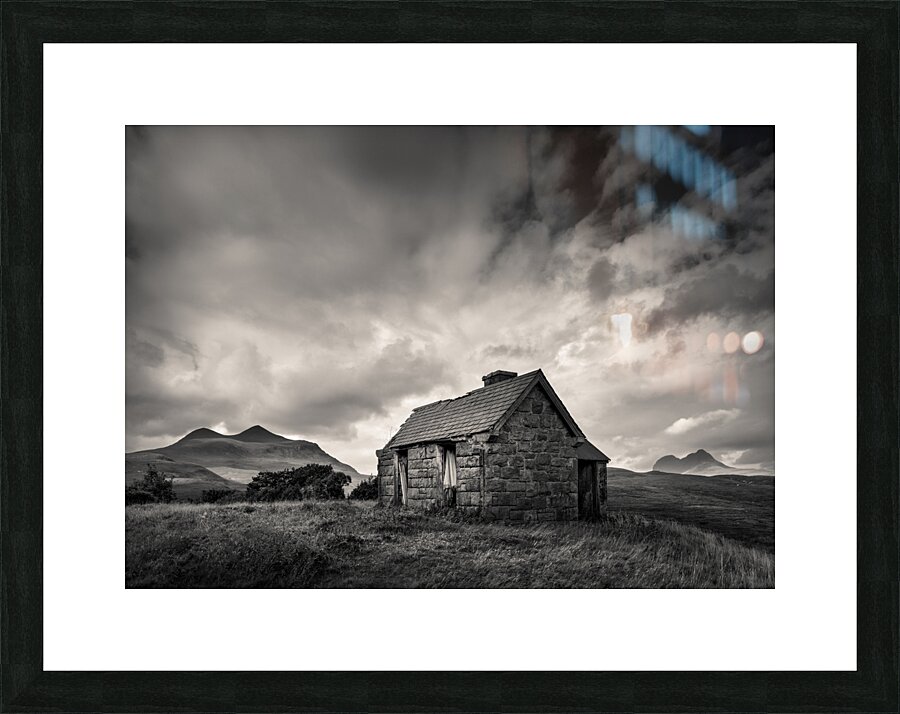 Bothy and Mountains Picture Frame print