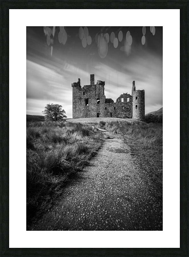 Path to Kilchurn Castle Picture Frame print