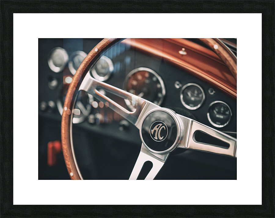 AC Cobra Steering Wheel Picture Frame print