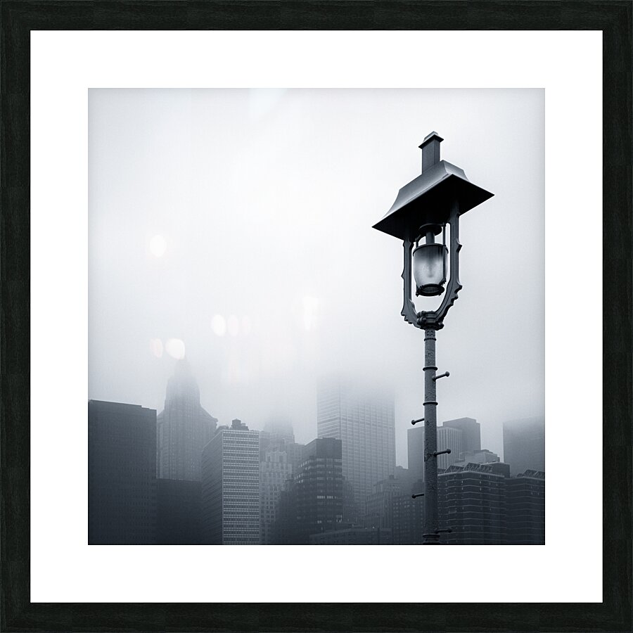 Misty City Picture Frame print