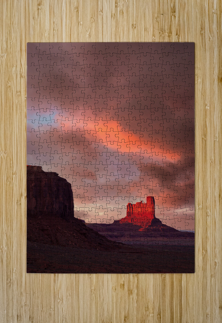 Sunset in Monument Valley Dave Bowman Puzzle printing