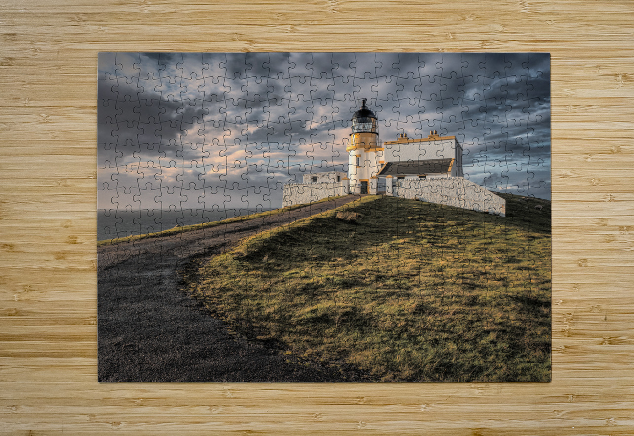Stoer Head Lighthouse Sunset Dave Bowman Puzzle printing