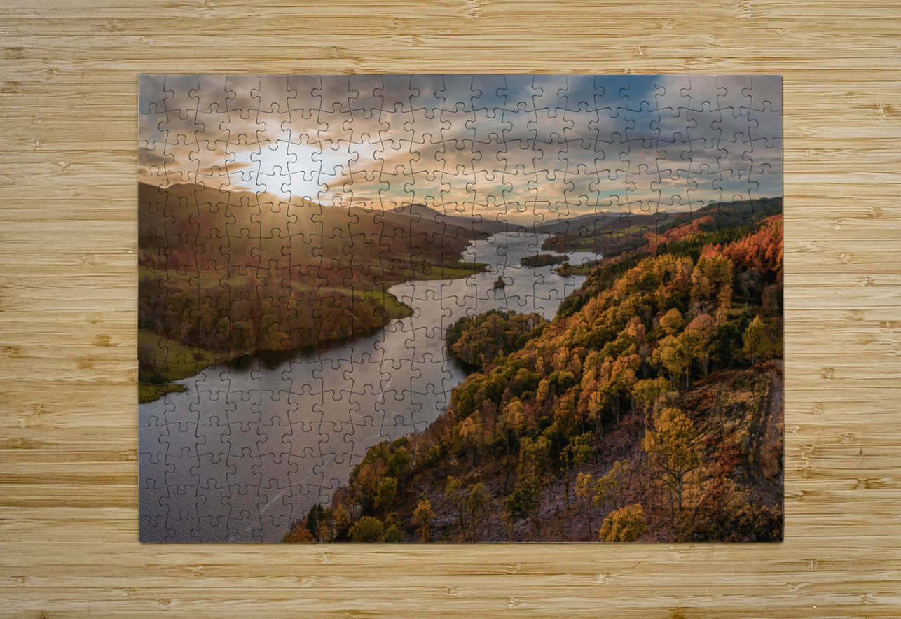 Loch Tummel Sunset Dave Bowman Puzzle printing