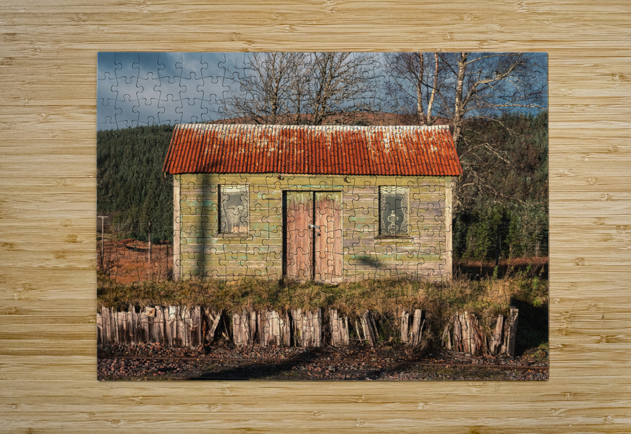 Rannoch Station Hut Dave Bowman Puzzle printing