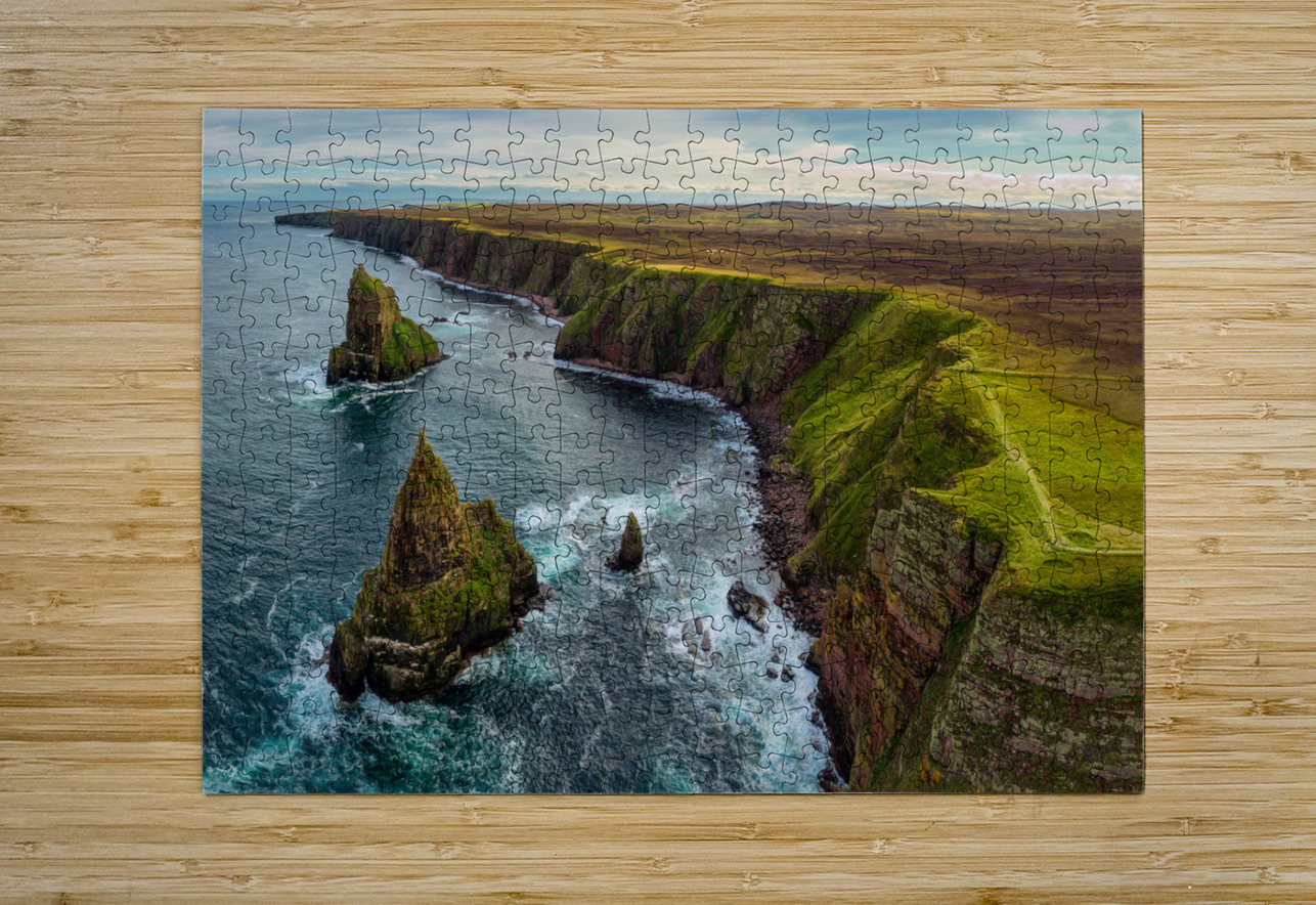 Duncansby Head Coastline and Stacks Dave Bowman Puzzle printing