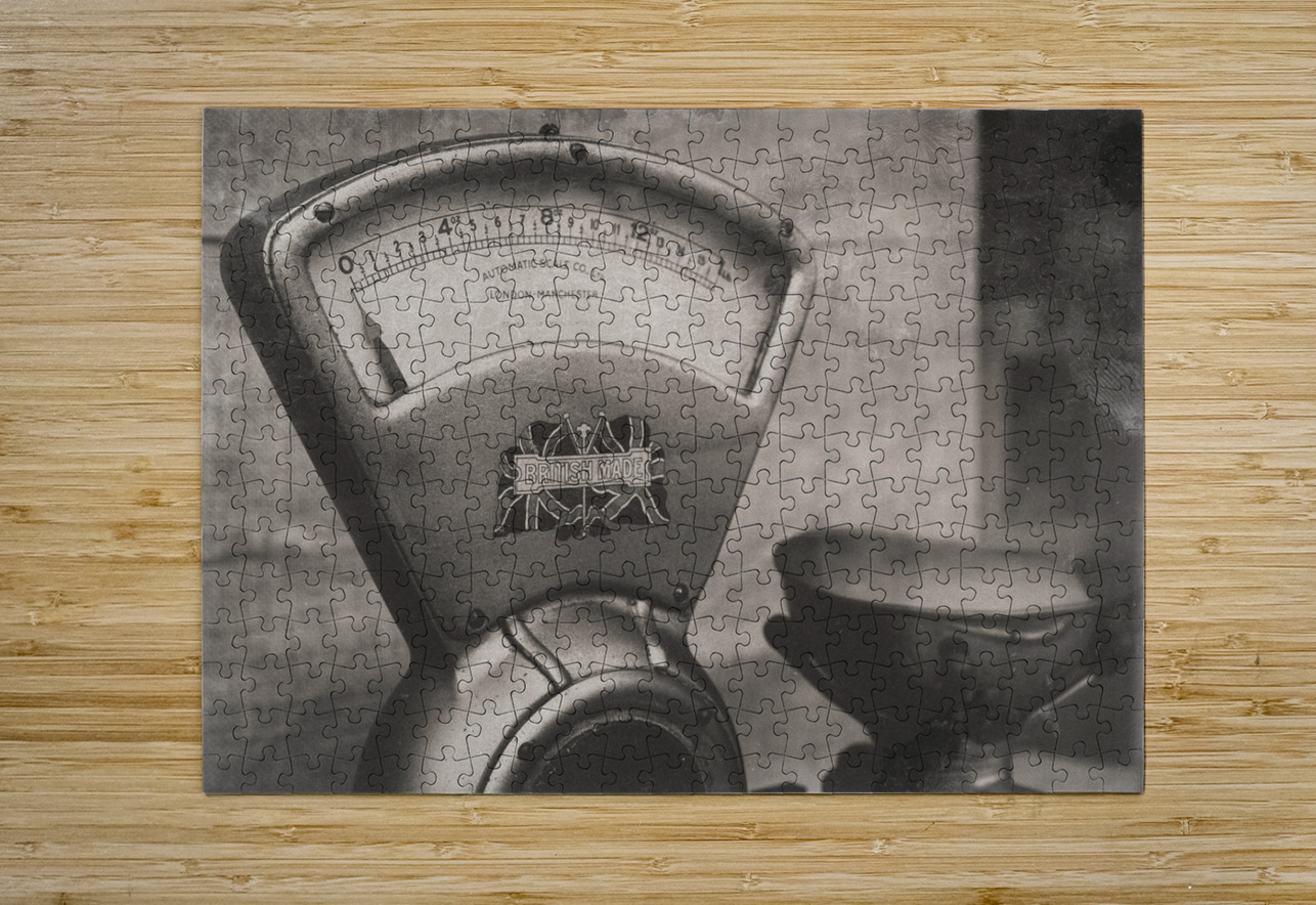 Vintage Weighing Scale Dave Bowman Puzzle printing
