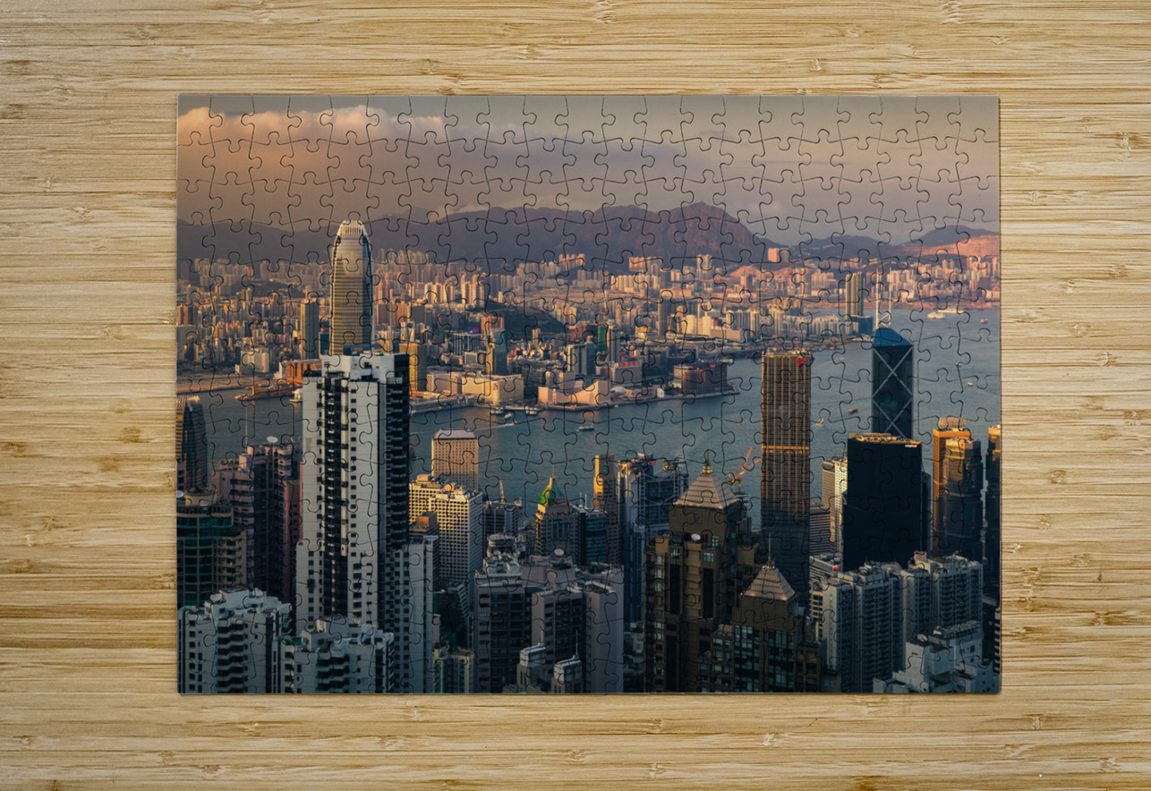 Hong Kong Sunset Dave Bowman Puzzle printing