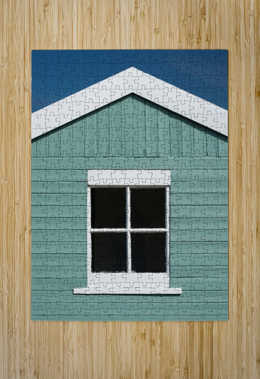 Beach Hut Window Dave Bowman Puzzle printing