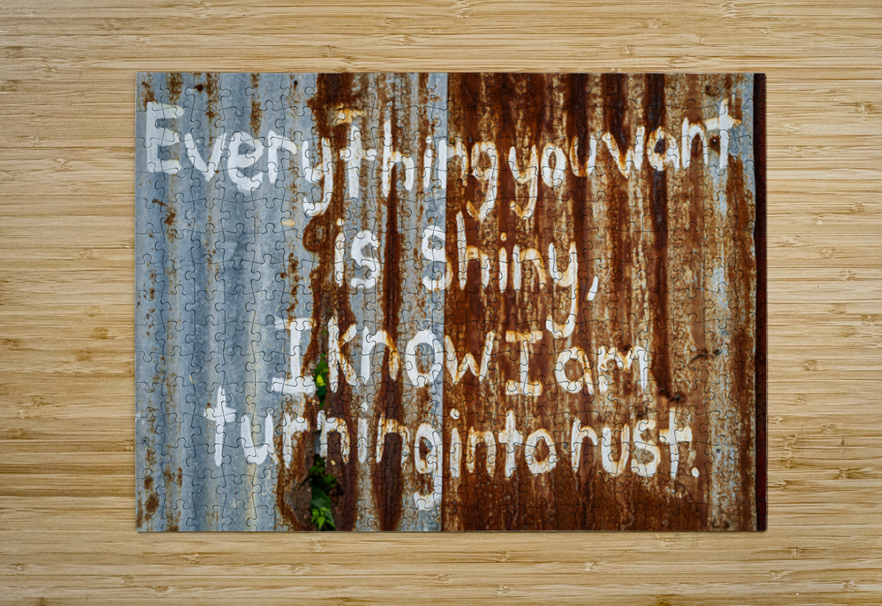 Turning Into Rust Dave Bowman Puzzle printing