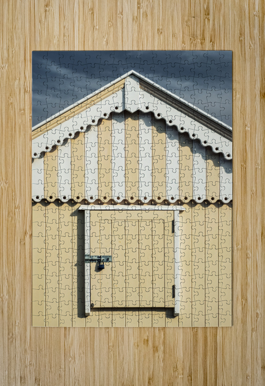 Yellow Beach Hut Dave Bowman Puzzle printing