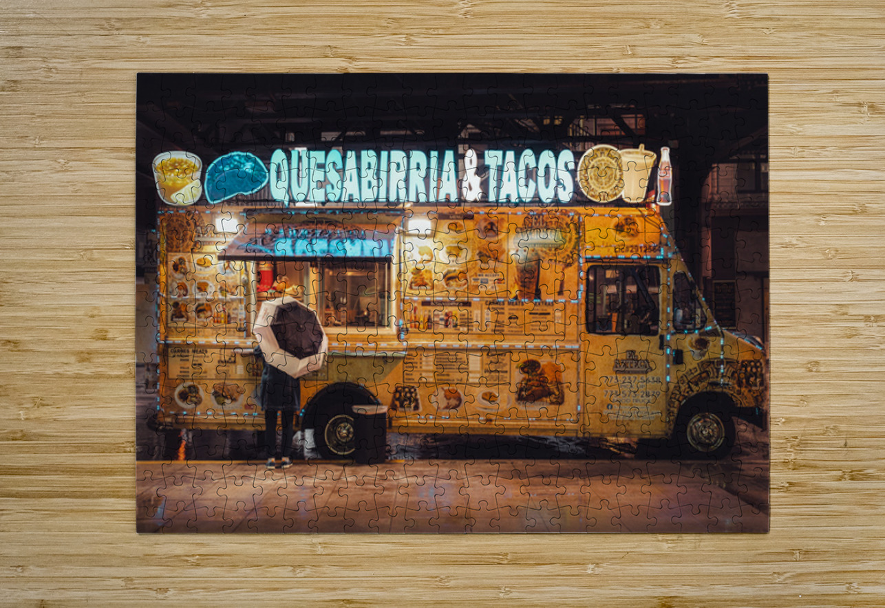 Chicago Taco Van Dave Bowman Puzzle printing