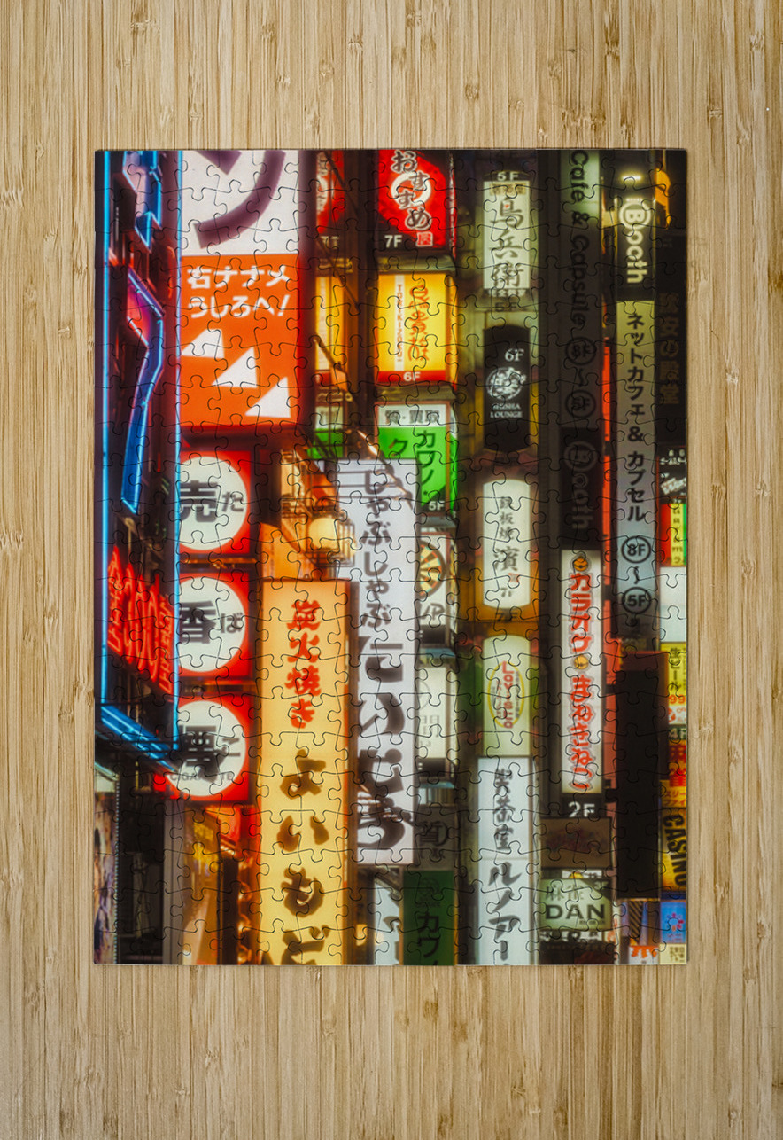 Shinjuku Signs Dave Bowman Puzzle printing