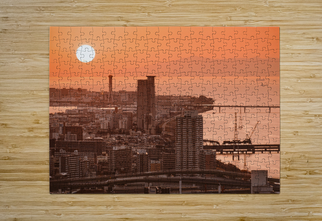 Osaka Bay Sunset Dave Bowman Puzzle printing