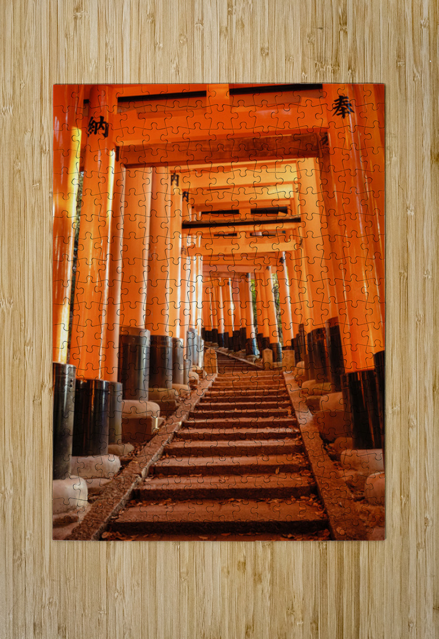 Torii Ascent at Fushimi Inari Dave Bowman Puzzle printing