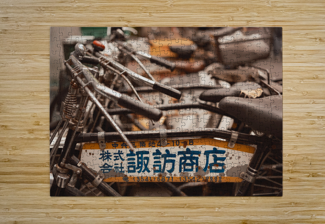 Fish Market Bicycles Dave Bowman Puzzle printing