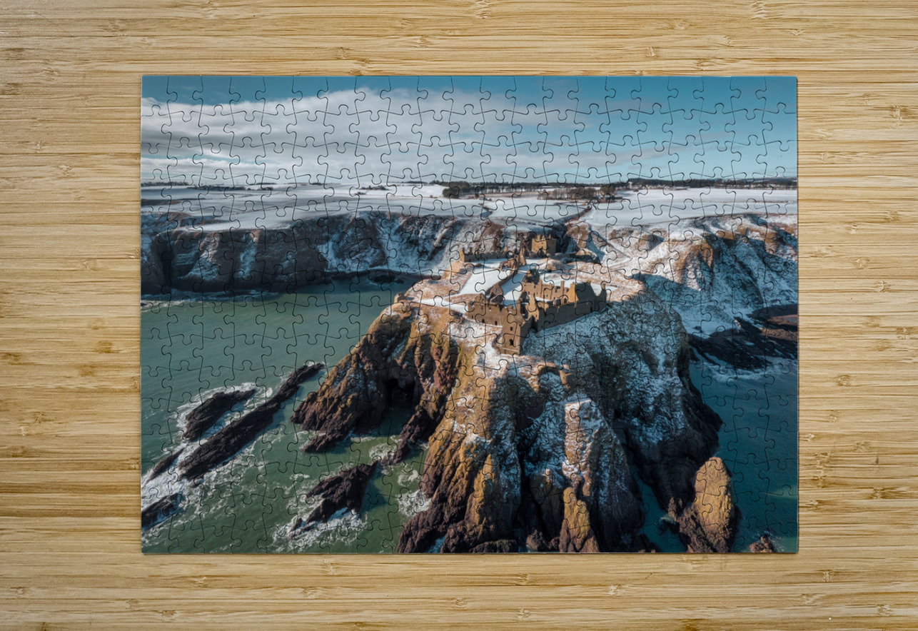 Winter at Dunnottar Castle Dave Bowman Puzzle printing