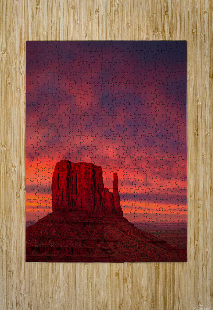 Last Light in Monument Valley Dave Bowman Puzzle printing