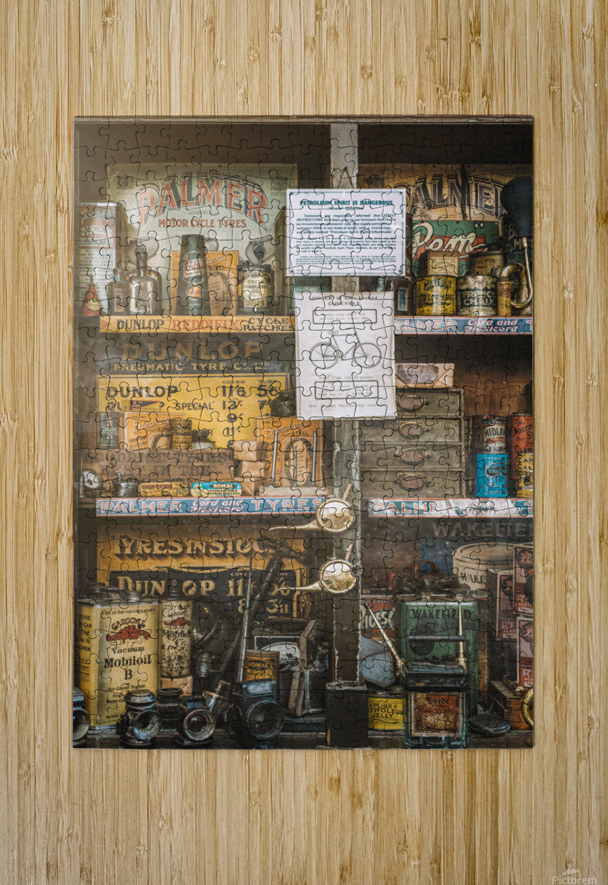 Vintage Garage Workshop Dave Bowman Puzzle printing