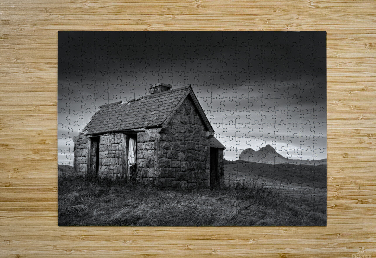Elphin Bothy and Suilven Dave Bowman Puzzle printing