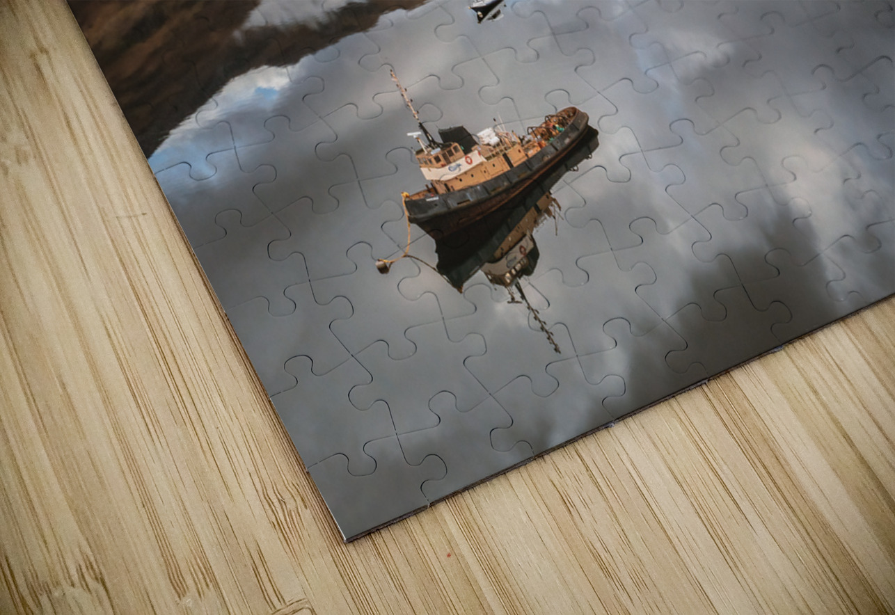 Autumn Tranquility on Loch Duich Dave Bowman Puzzle