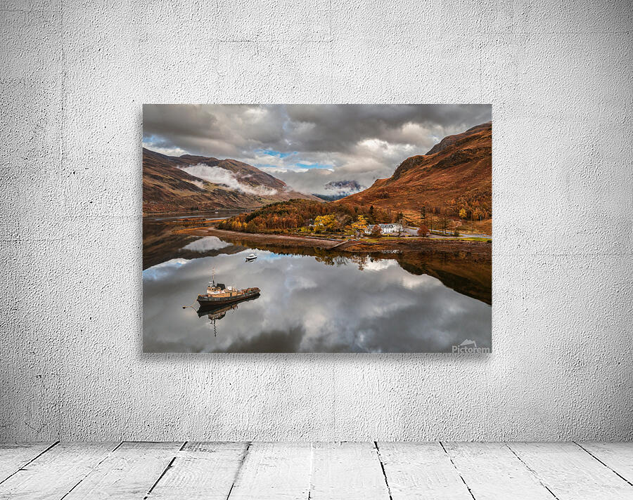 Autumn Tranquility on Loch Duich Wall Preview