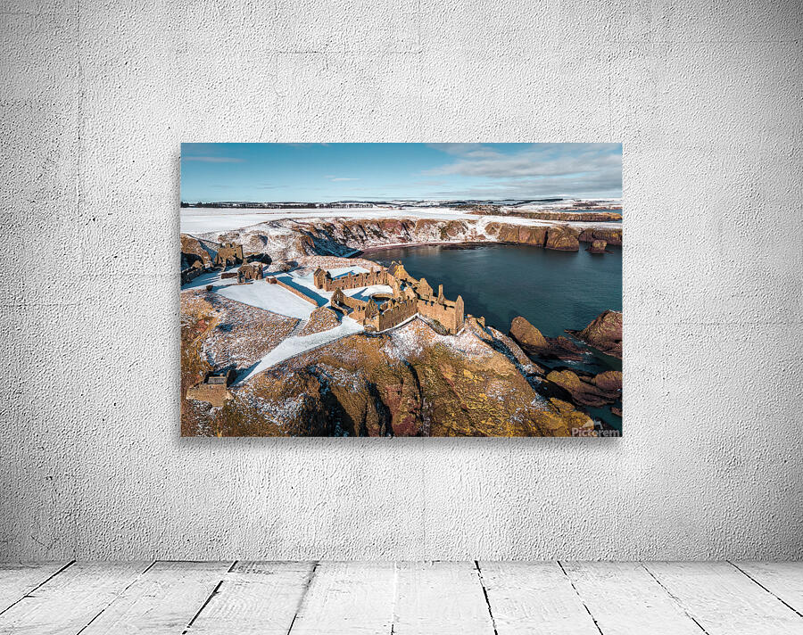 Dunnottar Winter View Wall Preview