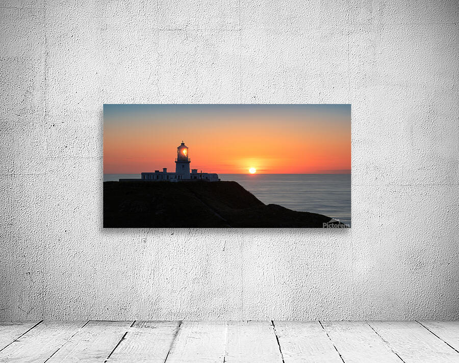 Strumble Head Sunset Panorama Wall Preview