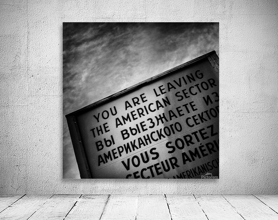 Checkpoint Charlie Sign Wall Preview