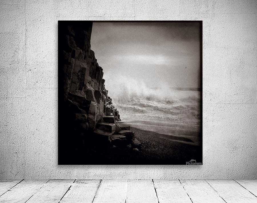 Vik Beach Stormy Sea Wall Preview