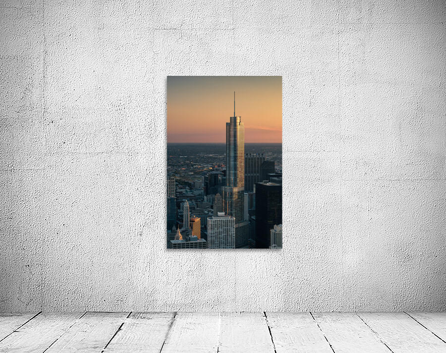 Trump Tower Chicago Sunset Wall Preview