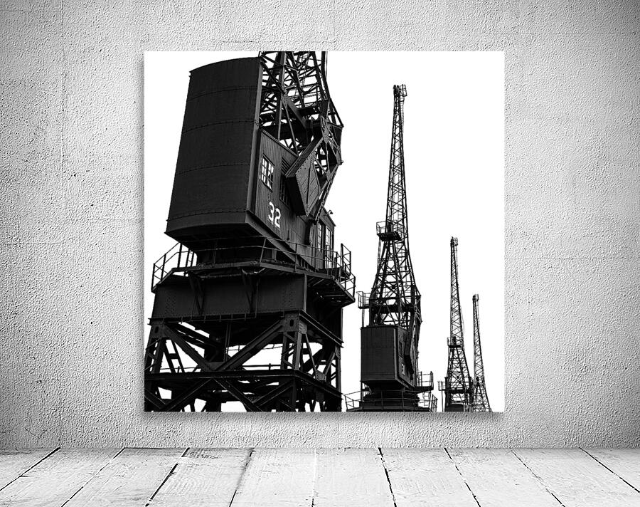 Old Cargo Cranes Wall Preview